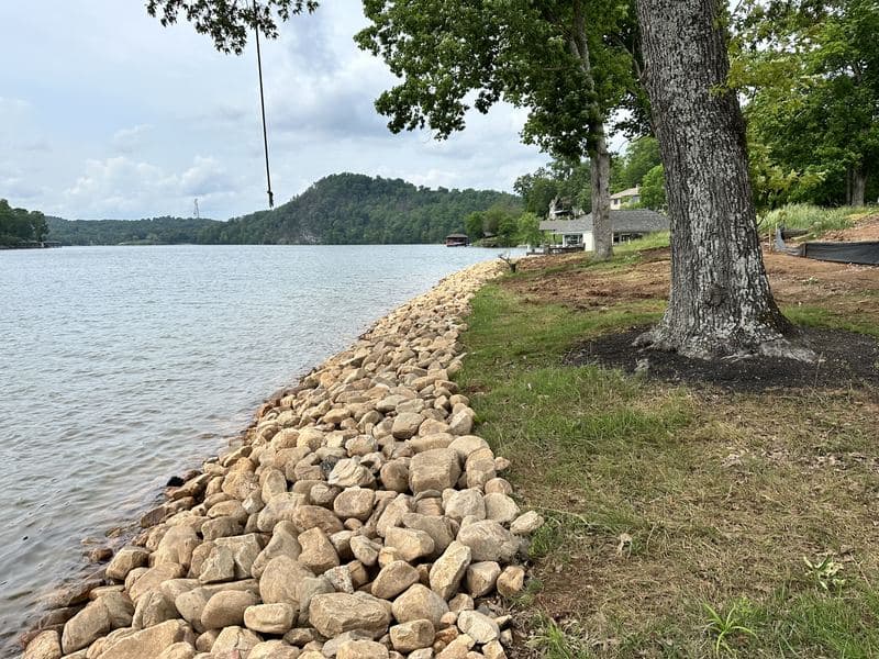 Sunny Cove River Rock — Shoreline Stabilization